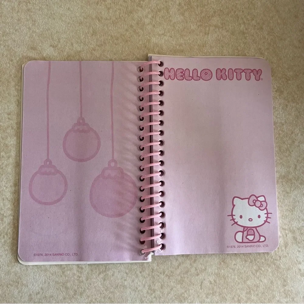 Hello Kitty Stickers Two Packages and Notepad Christmas Holiday New